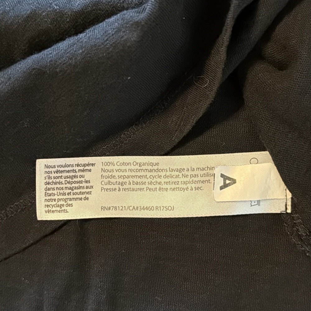 NEW Eileen Fisher Set Of 2 Organic Linen Beach Cottage Core Top & Black V-neck L - Picture 14 of 14